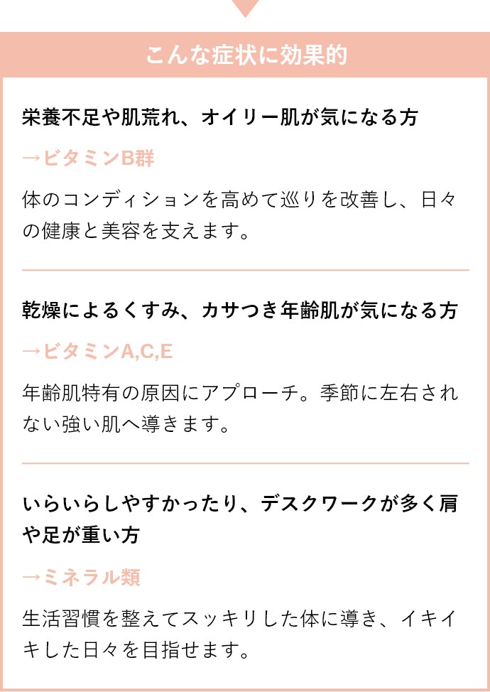 こんな症状に効果的